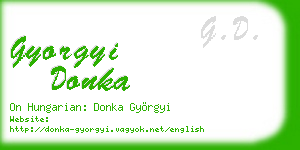 gyorgyi donka business card